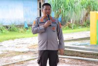 Sambutan Kapolres Sula, AKBP Kodrat Muh.Hartanto Pada Acara Peresmian Post Siskamling di Desa Ona.